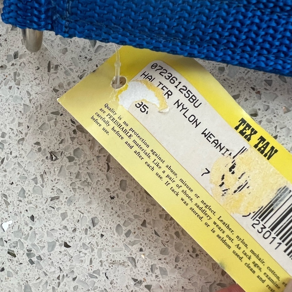 Tex Tan Weanling Horse Halter NEW Color blue - Picture 2 of 2